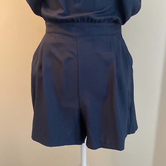 Navy shorts romper - Picture 3 of 8